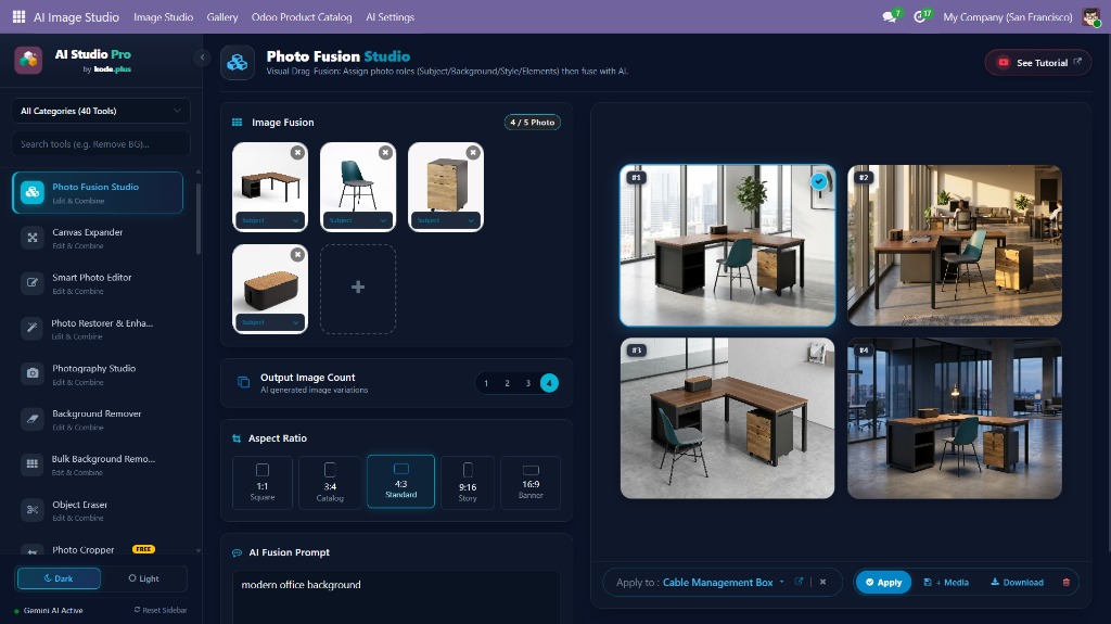 Studio Penggabung Foto Multi-Objek