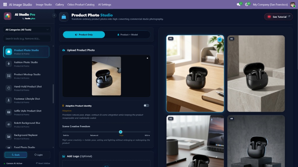 Panggung Foto Produk Mewah 3D